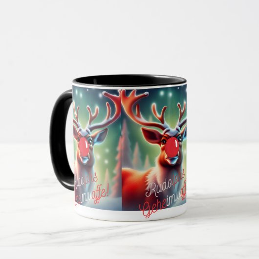 Kerst Mok -Reeindeer Rudolph- (Voorkant links)