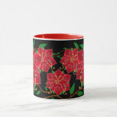 Kerst Mok-rode Poinsettias Mok (Midden)