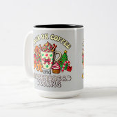 Kerst Mok Run op koffie en gemberbrood droom (Voorkant links)