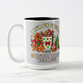 Kerst Mok Run op koffie en gemberbrood droom (Links)