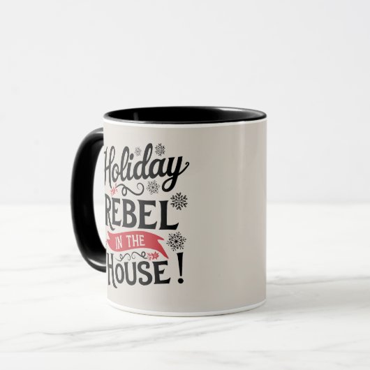 kerst-Mok | Vakantie vibes, perfect voor cadeaus Mok (Voorkant links)