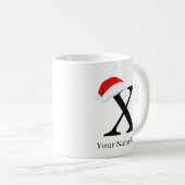 Kerst Mok "X" Initiaal (Voorkant rechts)