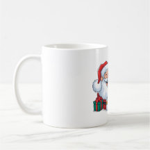 Kerst Mokken Set van 4, Kerst Koffie Mokken wit