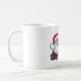 Kerst Mokken Set van 4, Kerst Koffie Mokken wit