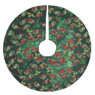 Kerst Monarch Vlinder Vleugels en Hulstbes Kerstboom Rok