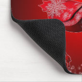 Kerst Monogram Rode Rendier Winter Vakantie Muismat (Hoek)