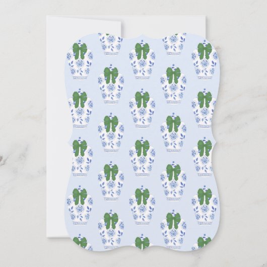 Kerst Monogram Toekomst Mrs Bruiloft Douche Kaart (Achterkant)