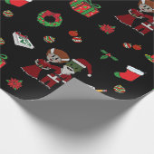 Kerst monster inpakpapier (Hoek)