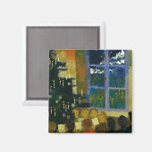 Kerst, mooi kunstschilderij magneet (Voorkant / Achterkant)