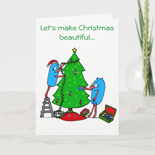 Kerst Mooi voor Autisme Goede doelen Feestdagen Kaart (Voorkant)