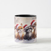 Kerst Mooie Dieren Vakantie Mok (Midden)