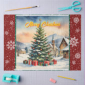 Kerst Mooie feestelijke oude Collectie Tissuepapier (Craft)