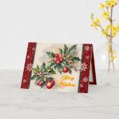 Kerst Mooie feestelijke trendy Collectie Kaart (Gele Bloem)