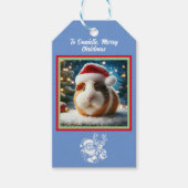 Kerst Mooie Guinea Pig Cadeaulabel (Voorkant)