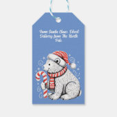 Kerst Mooie Guinea Pig Cadeaulabel (Achterkant)