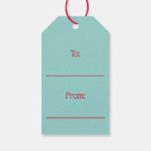 Kerst Mooie Hond Cadeautags Cadeaulabel (Achterkant)