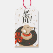 Kerst Mooie Hond Cadeautags Cadeaulabel (Voorkant)