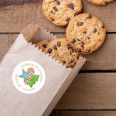 Kerst Mooie Koekjes Whimsisch Thuisgemaakte Label