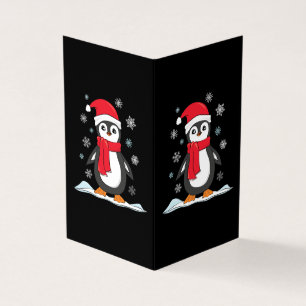 Kerst Mooie Pinguïn Kaart