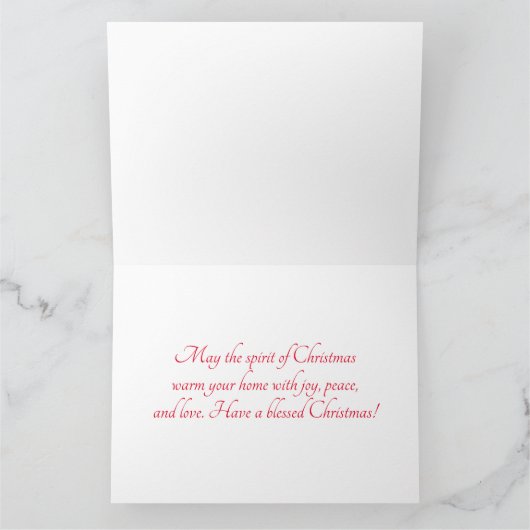 Kerst Mooie Poodle Kaart (Binnen)