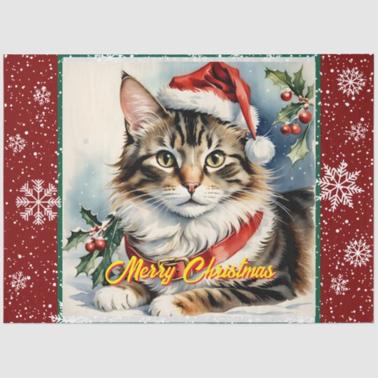 Kerst Mooie vakantie Modern Collectie Tissuepapier (Voorkant)