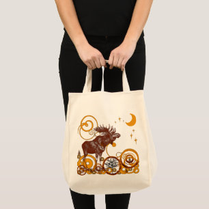 Kerst Moose Organische Herbruikbare Winkelcadeau T Tote Bag