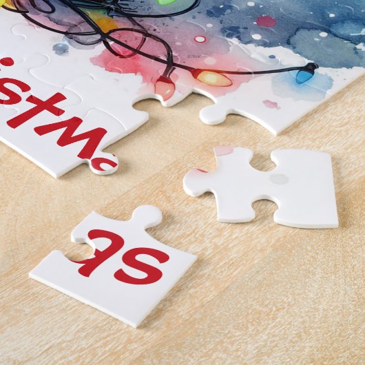 Kerst Moose Puzzel Legpuzzel (Zijkant)