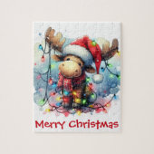 Kerst Moose Puzzel Legpuzzel (Verticaal)
