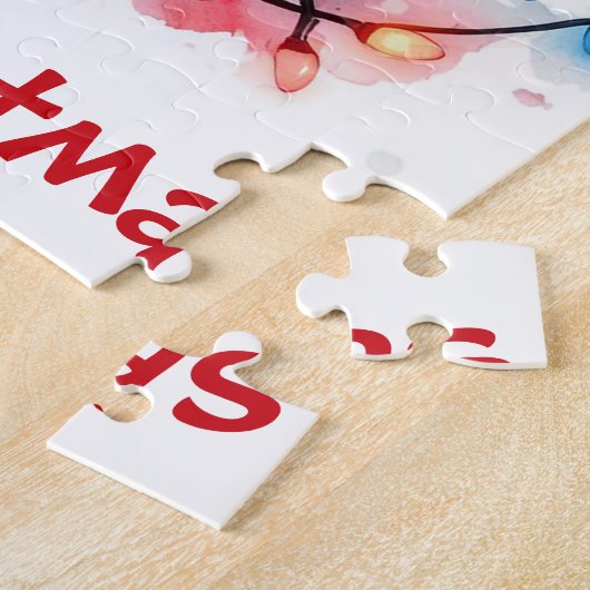 Kerst Moose Puzzel Legpuzzel (Zijkant)