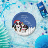 Kerst Moosiciërs Papieren Bordje (Feest)