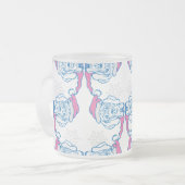 Kerst Mopshond Matglas Koffiemok (Voorkant links)
