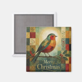 Kerst Mosaic Robin Vogel Hulst Bes Magneet (Voorkant / Achterkant)
