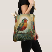 Kerst Mosaic Robin Vogel Hulst Bes Tote Bag (Dichtbij)