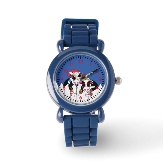 Kerst Mosiciens kijken Horloge (Voorkant)