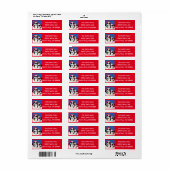 Kerst Mosiciens Terug Etiket (Full Sheet)