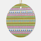 Kerst Motief Patroon Keramisch Ornament (Links)