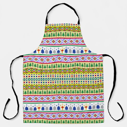 Kerst Motief Patroon Schort (Voorkant)