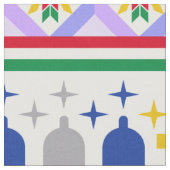 Kerst Motief Patroon Stof (Close Up)