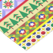 Kerst Motief Patroon Tafelkleed (Gekanteld)