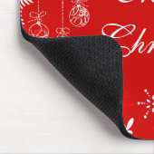  kerst mousepad met sneeuwvlokken muismat (Hoek)