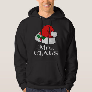 Kerst Mrs Claus Matching Pyjama Santa Hat X-m Hoodie