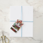 Kerst Muis 47 Uw tekst hier Cadeaulabel (Met Touw)