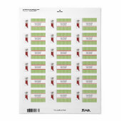 Kerst Muis Adres Verzendetiketten Etiket (Full Sheet)