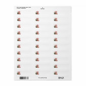 Kerst Muis Adreslabels Etiket (Full Sheet)