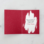 Kerst Muis en Bos Lantaarn In Snowflakes Kaart (Binnen)