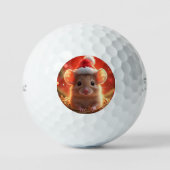 Kerst Muis Golfballen (Voorkant)