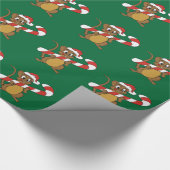 Kerst muis inpakpapier (Hoek)