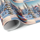 Kerst muis inpakpapier (Rol Hoek)