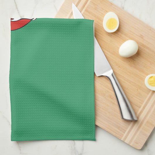 Kerst Muis Keuken Handdoek (Quarter Fold)