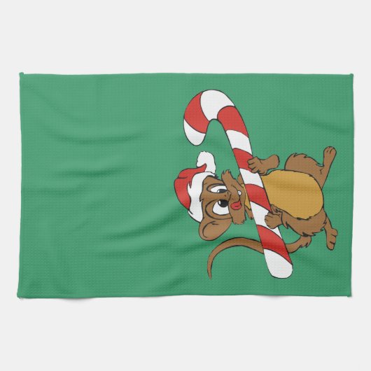 Kerst Muis Keuken Handdoek (Horizontaal)